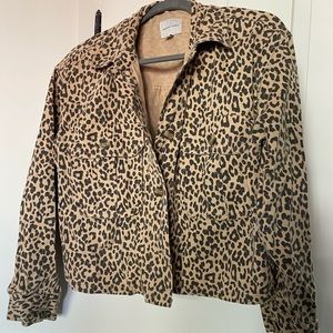 American Eagle Cheetah Print Jacket